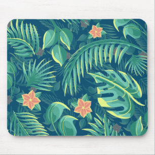Alfombrilla De Ratón Mousepad de patrón de follaje tropical