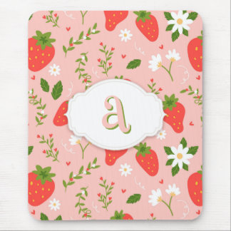 Alfombrilla De Ratón Mousepad de patrón de fresa