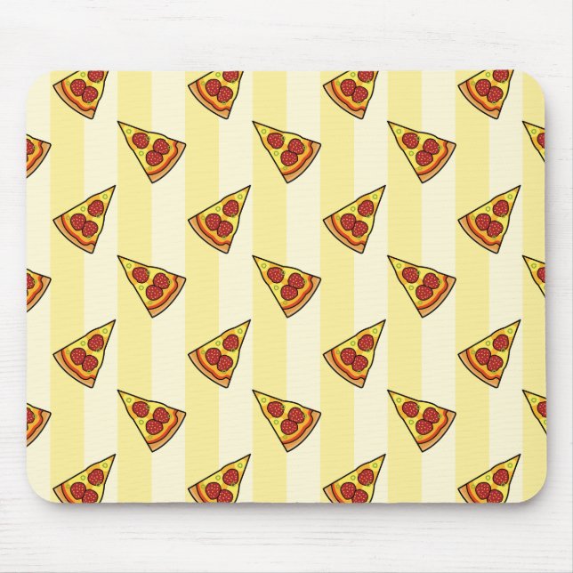 Alfombrilla De Ratón Mousepad de patrón de pizza (Frente)