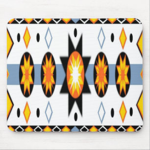 Alfombrilla De Ratón Mousepad de patrón de Sun nativo americano