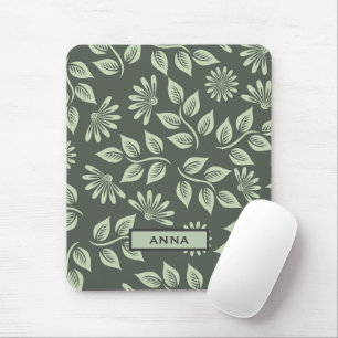 Alfombrilla De Ratón Mousepad de patrón floral personalizado