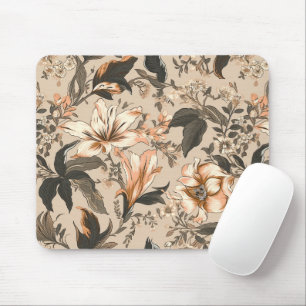 Alfombrilla De Ratón Mousepad de patrón floral vintage