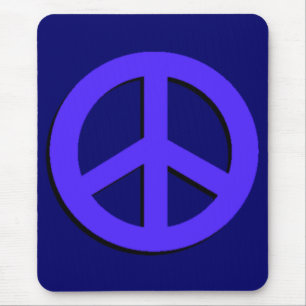 Alfombrilla De Ratón Mousepad de paz azul