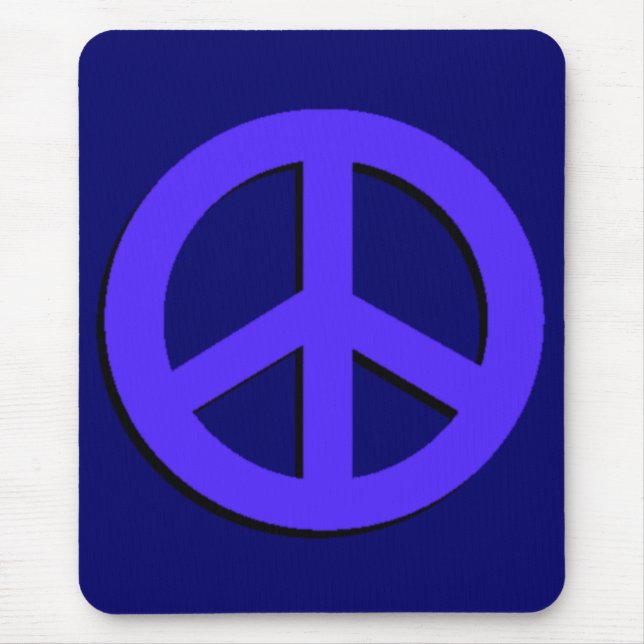 Alfombrilla De Ratón Mousepad de paz azul (Frente)