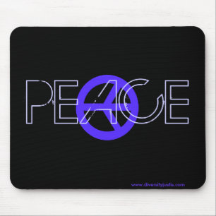 Alfombrilla De Ratón Mousepad de paz azul