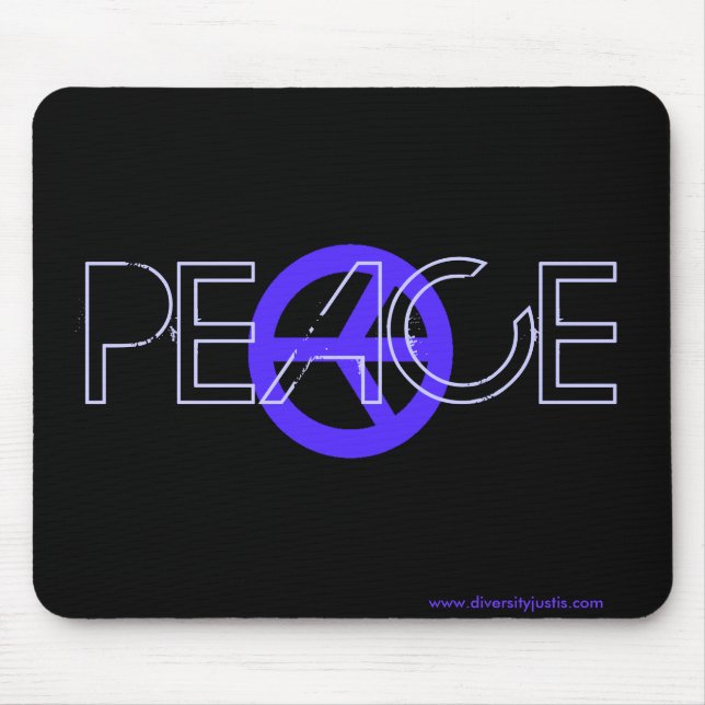 Alfombrilla De Ratón Mousepad de paz azul (Frente)