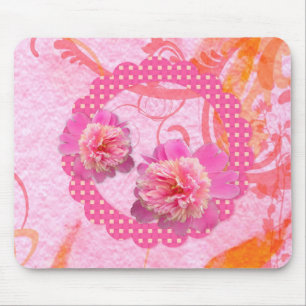 Alfombrilla De Ratón Mousepad de Peonies Rosados