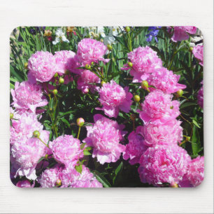 Alfombrilla De Ratón Mousepad de Peony Rosa Blanco