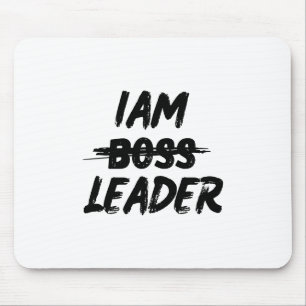 Alfombrilla De Ratón mousepad de personalización "Iam Leader no jefe"