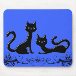 Alfombrilla De Ratón Mousepad de Personalizado VIII de Gatitos Negros