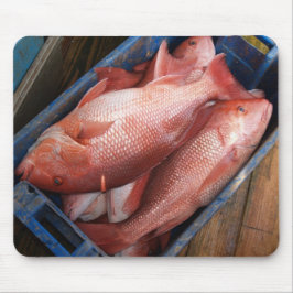 Alfombrilla De Ratón Mousepad de pescado de Snapper Rojo