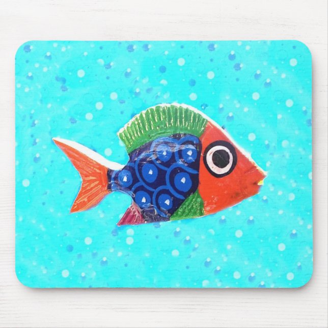 Alfombrilla De Ratón Mousepad de pescado tropical (Frente)