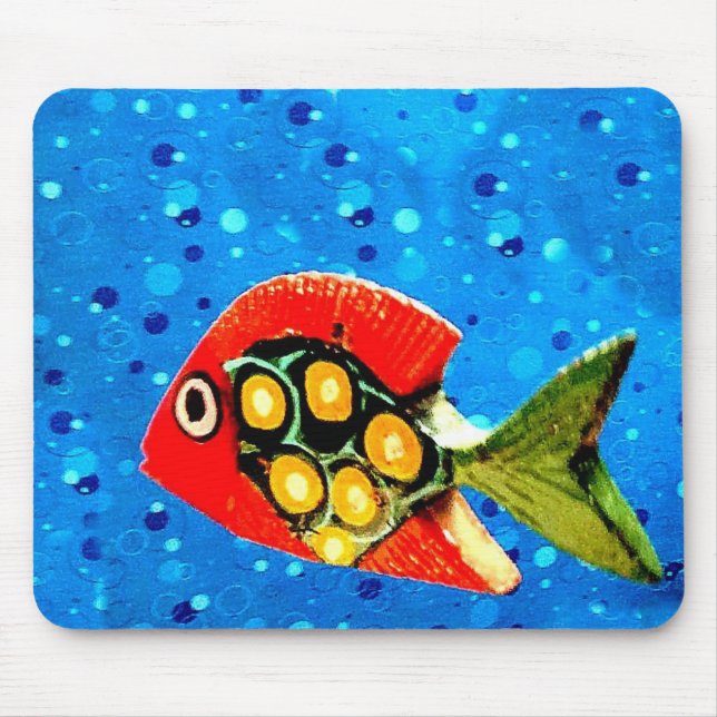 Alfombrilla De Ratón Mousepad de pescado tropical mexicano (Frente)