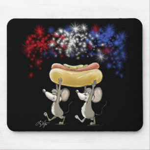 Alfombrilla De Ratón Mousepad de picnic Nocturno de Micrófono y Mac, 4 
