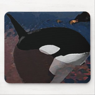 Alfombrilla De Ratón Mousepad de pintura de ballenas
