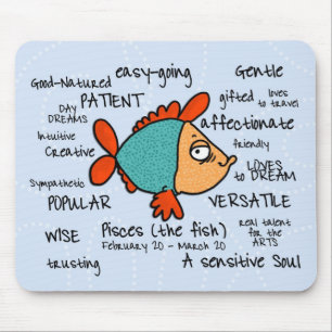 Alfombrilla De Ratón mousepad de Piscis