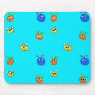 Alfombrilla De Ratón Mousepad de Placemat para niños con bichos azules