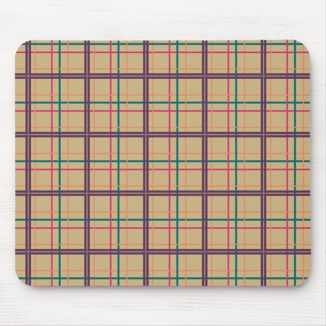 Alfombrilla De Ratón Mousepad de Plaid (Frente)