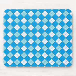 Alfombrilla De Ratón Mousepad de Plaid azul