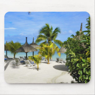 Alfombrilla De Ratón Mousepad de playa tropical exótica