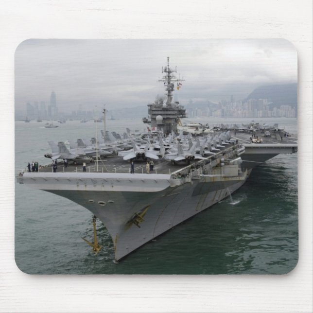 Alfombrilla De Ratón Mousepad de portaaviones de USS KITTY HAWK (Frente)