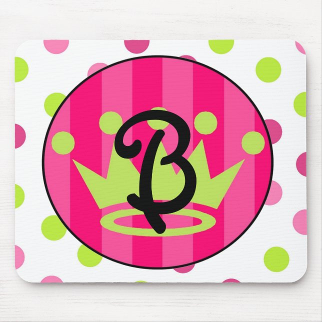 Alfombrilla De Ratón Mousepad de princesa Monogram (Frente)