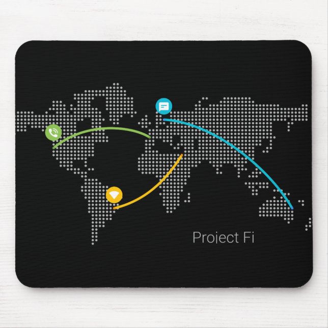 Alfombrilla De Ratón Mousepad de Project Fi (Frente)