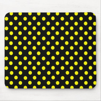 Alfombrilla De Ratón Mousepad de punto de polka amarillo