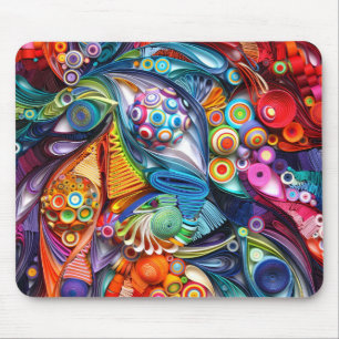 Alfombrilla De Ratón Mousepad de Quilling