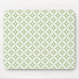 Alfombrilla De Ratón Mousepad de radiación retro, verde oliva