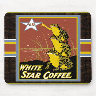 Alfombrilla De Ratón Mousepad de Rana de Estrella Blanca