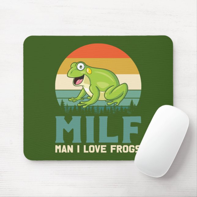Alfombrilla De Ratón Mousepad de ranas de amor (Con ratón)