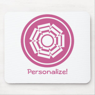 Alfombrilla De Ratón Mousepad de ranura floral, magenta