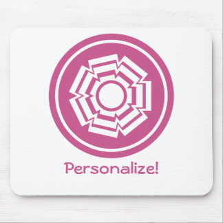 Alfombrilla De Ratón Mousepad de ranura floral, magenta