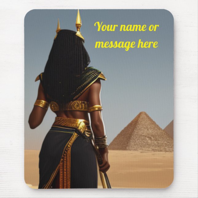 Alfombrilla De Ratón Mousepad de reinas egipcias negras (Frente)