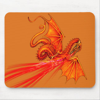Alfombrilla De Ratón Mousepad de respiración del dragón del fuego