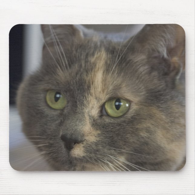 Alfombrilla De Ratón Mousepad de retrato de gato (Frente)
