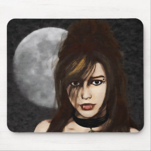 Alfombrilla De Ratón Mousepad de retrato nocturno