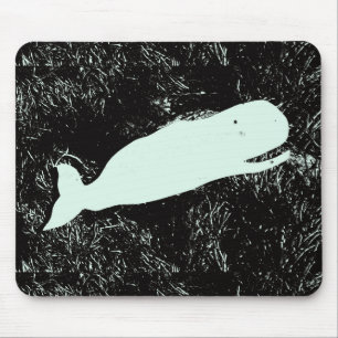 Alfombrilla De Ratón mousepad de risa de la ballena blanca