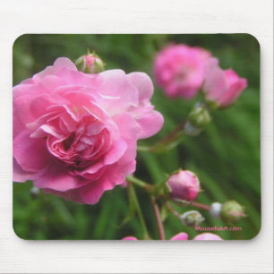 Alfombrilla De Ratón Mousepad de rosas rosadas