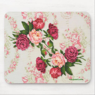 Alfombrilla De Ratón Mousepad de rosas rosadas