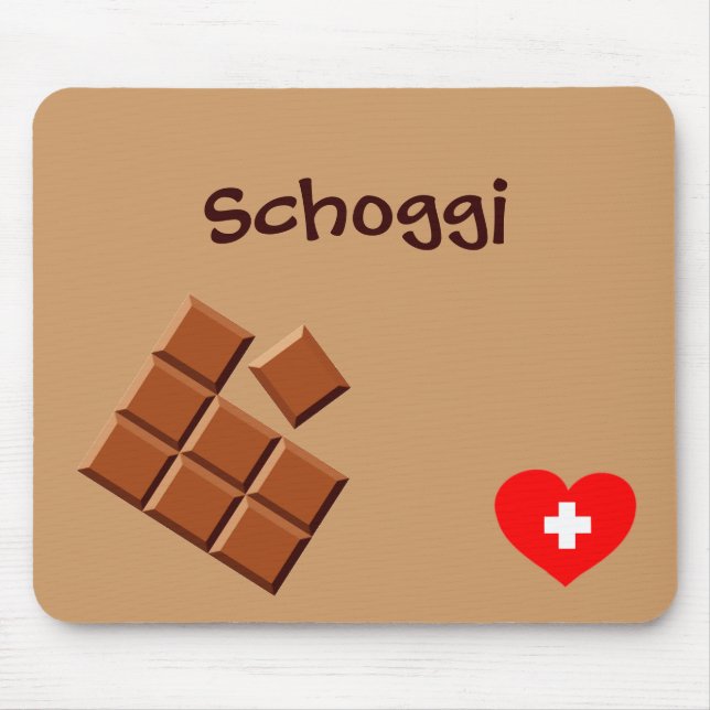 Alfombrilla De Ratón Mousepad de Schoggi (chocolate suizo) (Frente)