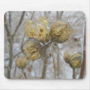 Alfombrilla De Ratón Mousepad de semilla cubierta de hielo