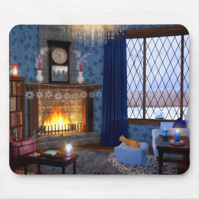 Alfombrilla De Ratón Mousepad de Serenidad de Invierno (Frente)