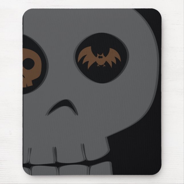 Alfombrilla De Ratón Mousepad de Skull Computer (Frente)