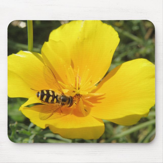Alfombrilla De Ratón Mousepad de sobrevuelo y flor (Frente)