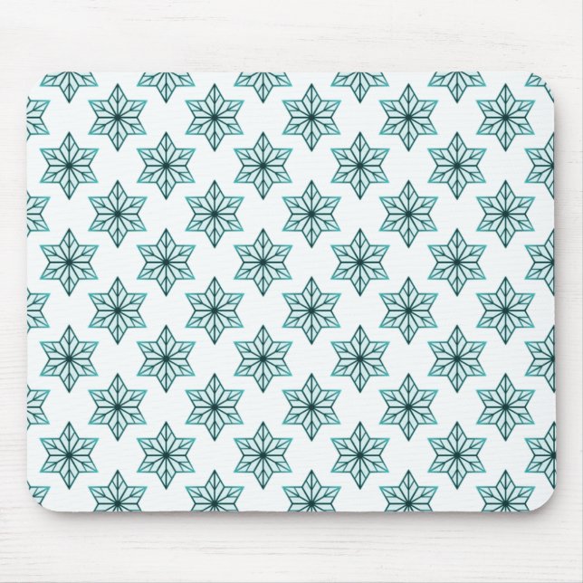 Alfombrilla De Ratón Mousepad de Starburst de época, Verde azulado (Frente)