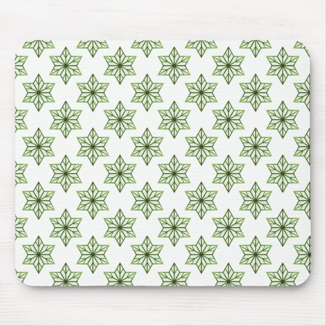 Alfombrilla De Ratón Mousepad de Starburst de época, verde forestal (Frente)