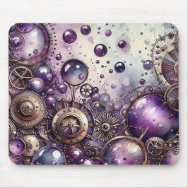 Alfombrilla De Ratón Mousepad de Steampunk púrpura