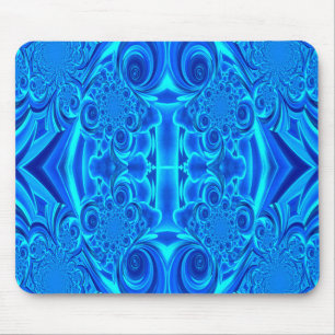 Alfombrilla De Ratón Mousepad de textura azul vibrante